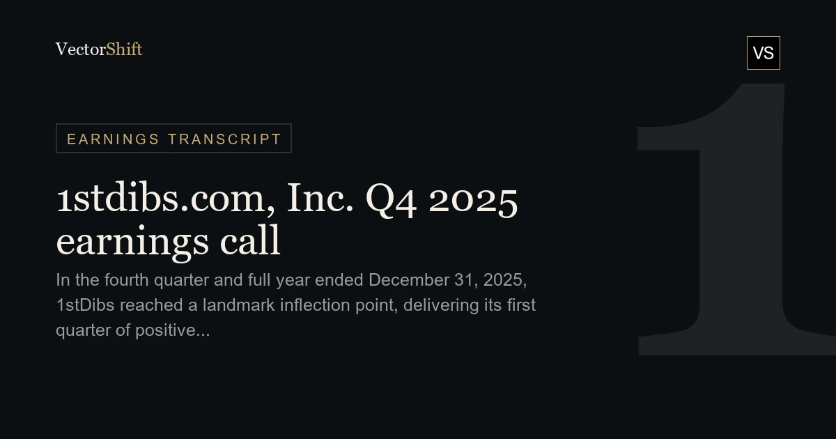 1stdibs.com Inc. Q4 2025 earnings call