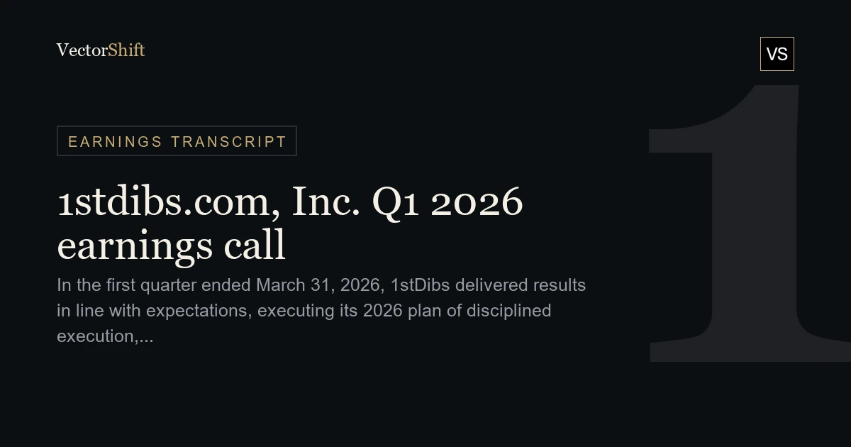 1stdibs.com Inc. Q1 2026 earnings call
