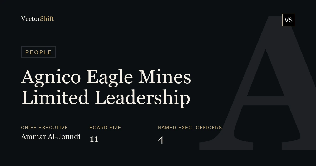 Agnico Eagle Mines Limited leadership & board
