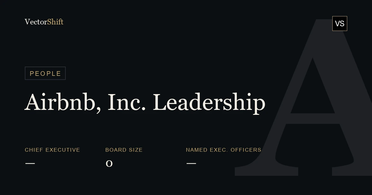 Airbnb, Inc. leadership & board