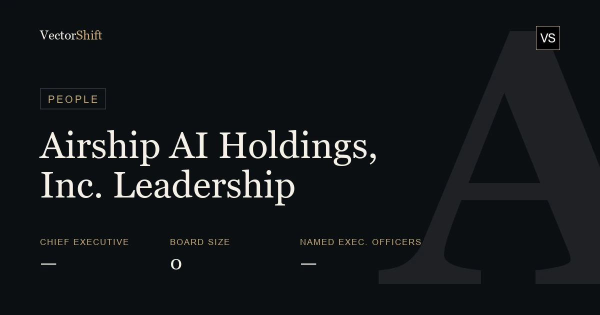 Airship AI Holdings, Inc. leadership & board