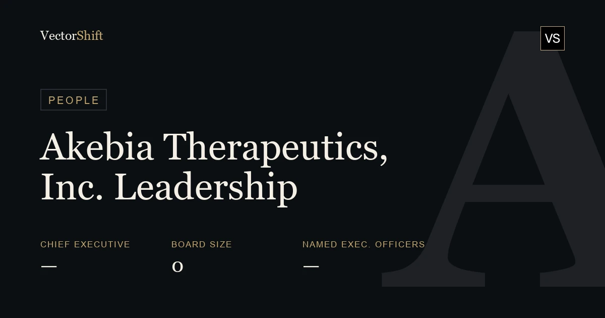 Akebia Therapeutics, Inc. leadership & board