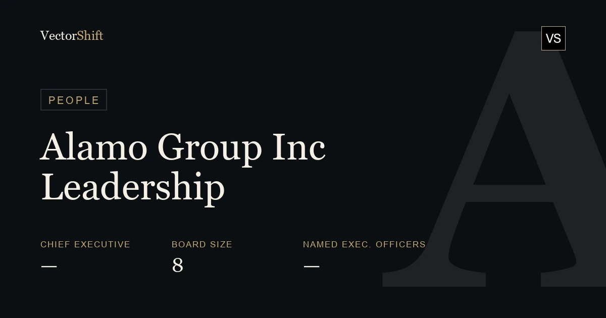 Alamo Group Inc. leadership & board