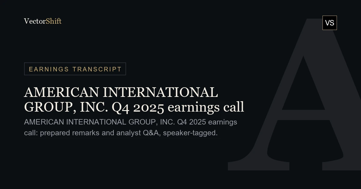 American International Group, Inc. Q4 2025 earnings call
