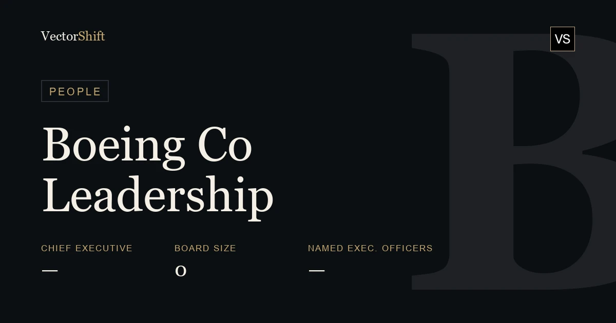 The Boeing Company leadership & board