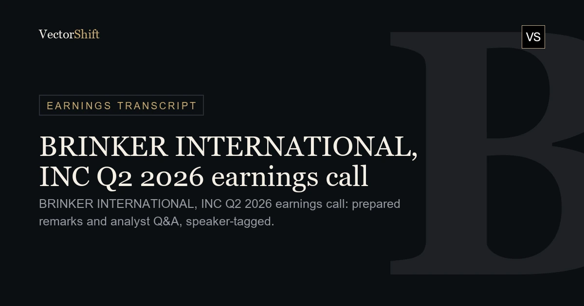 Brinker International, Inc. Q2 2026 earnings call