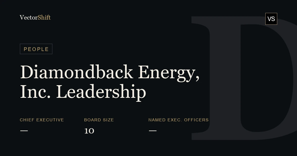 Diamondback Energy, Inc. leadership & board