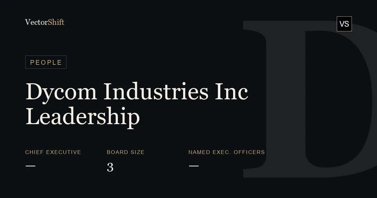 Dycom Industries, Inc. leadership & board