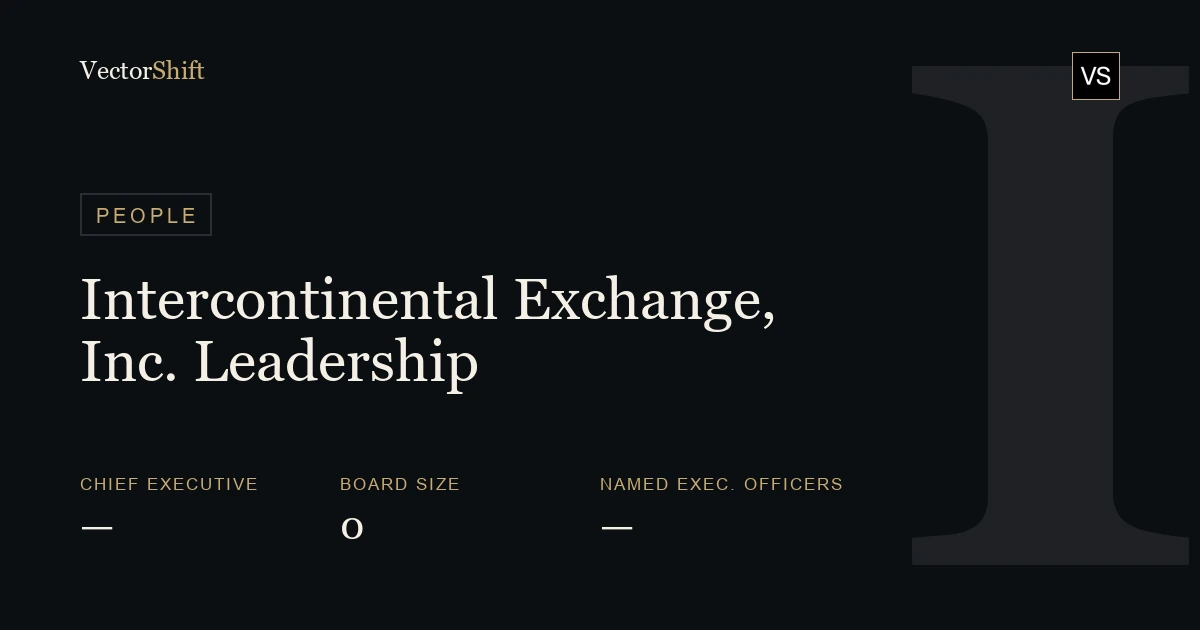 Intercontinental Exchange, Inc. leadership & board