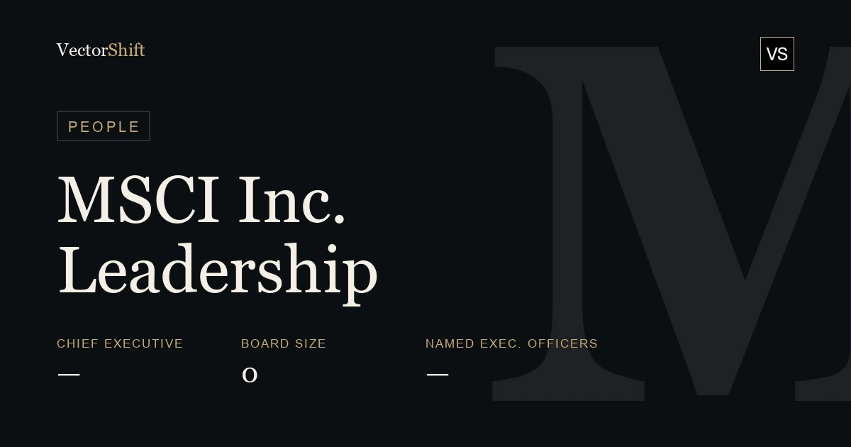 MSCI Inc. leadership & board
