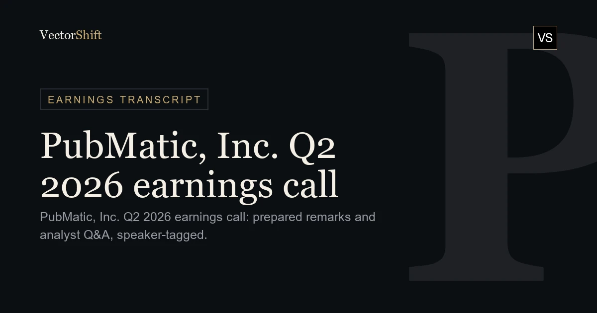 PubMatic, Inc. Q2 2026 earnings call