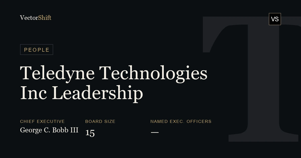 Teledyne Technologies Incorporated leadership & board