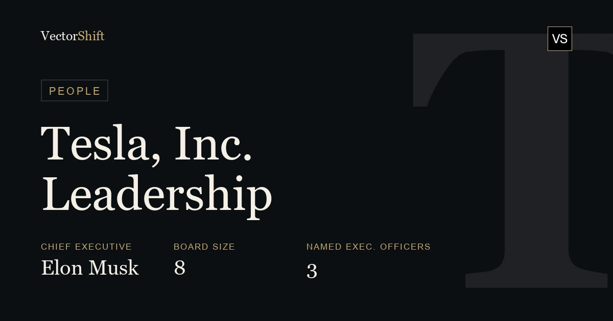 Tesla, Inc. leadership & board