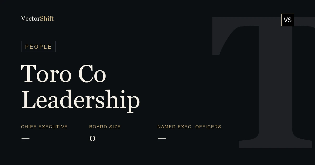 The Toro Company leadership & board