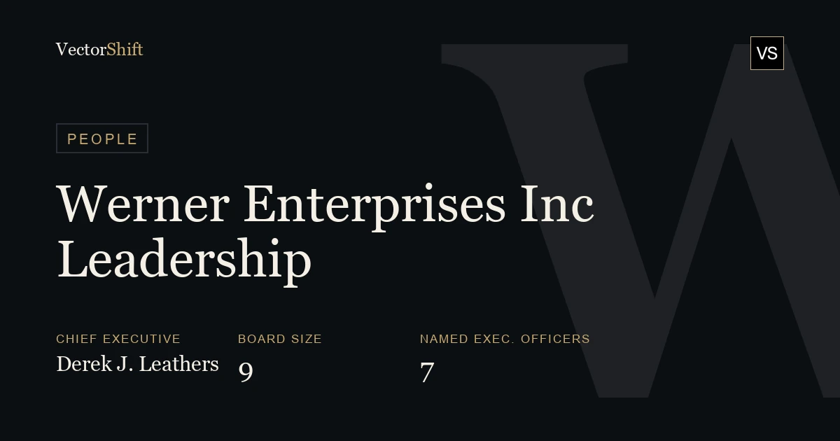 Werner Enterprises Inc. leadership & board