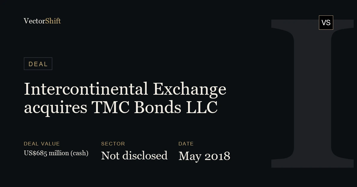 Intercontinental Exchange acquires TMC Bonds LLC (2018)